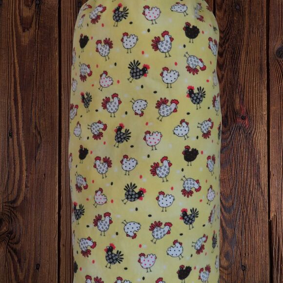 Plastic Bag Holder Yellow with Cute Chickens Shopping Bag Dispenser - Picture 2 of 4